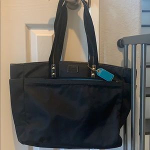 Authentic Black Coach Large Tote/Diaper Bag
